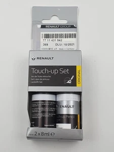 Kit de pinceles de retoque Renault Dacia 7711431943 Blanco 369 Original - Picture 1 of 1