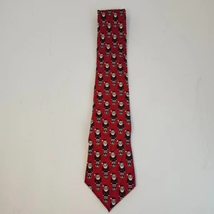 Class Club Weihnachtsmann Nussknacker Herren Krawatte rot 100% Seide Weihnachten Krawatte - Bild 1 von 7