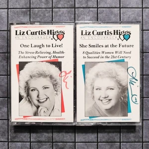 She Smiles At Future - One Laugh To Live - Liz Higgs SIGNED Set of 2 (Cassette) - Picture 1 of 6