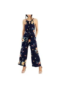 Little Mistress Wickeloverall dunkelblau Blumen - Bild 1 von 6