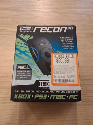 Creative Sound Blaster Recon3D THX USB External SoundEnhancer SB1300 PC PS3 XBOX - Image 1 of 4