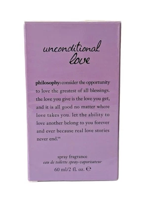 Philosophy UNCONDITIONAL LOVE Spray Fragrance Eau de Toilette 2 oz/60mL New - Image 1 of 3