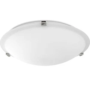 Quorum 3000-16162 Ceiling Mount 16" 3-Light Flush Mount in Polished Nickel - Picture 1 of 2