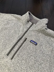 Suéter Patagonia Better para Hombre 1/4 Cremallera Polar Pullover Gris Claro Talla Grande - Imagen 1 de 7