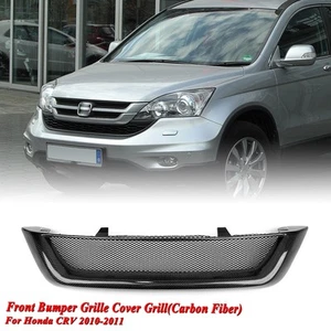 Kohlefaser Frontstoßstange Gitter Kühlergrill Für Honda CRV CR-V 2010-2011 - Picture 1 of 13