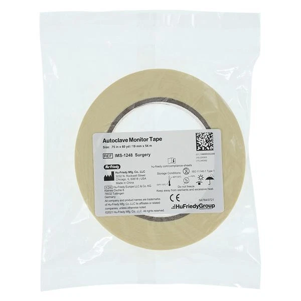 Hu-Friedy IMS-1248 IMS Autoclave Monitor Tape Chemical Indicator 3/4" 60 Yards - Image 1 of 1