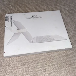 Apple Magic Keyboard Folio for iPad 11-inch white A2695 UK layout - Picture 1 of 9
