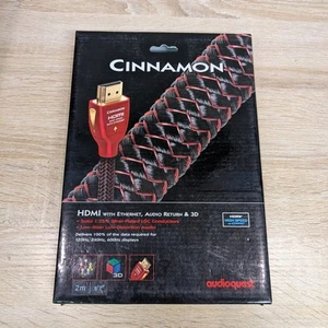AudioQuest Cinnamon High Speed HDMI Cable with Ethernet (2M) NIB - Picture 1 of 1