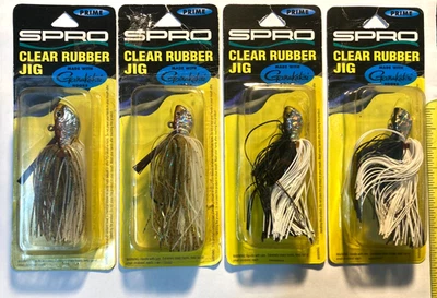  4 señuelos Spro Clear Weedless Jig Bass Smallmouth Pike Gamakatsu 1/4 1/8 OZ       Foto 1 de 4