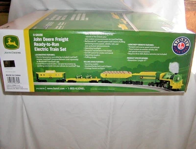 Lionel 2423070 John Deere Steam Freight Train Set O-27 LC New LVC Bluetooth Seal - Image 1 of 4