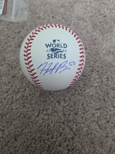 Hunter Brown On Ball Auto 2022 World Series Ball Houston Astros Beckett... - Picture 1 of 2