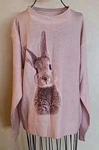 Nuevo suéter para mujer con diseño de conejo, talla pequeña - Imagen 1 de 3