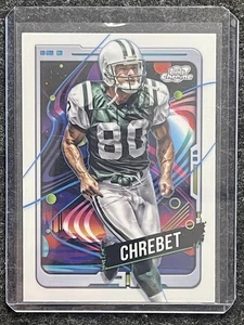 2024 Topps Chrome Cosmic #73 Wayne Chrebet White Hole Refractors Jets SSP - Bild 1 von 2