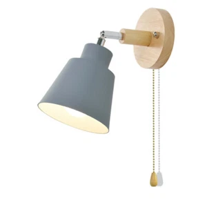 Macaron Bedside Lampshade Wooden Zipper - Picture 1 of 8