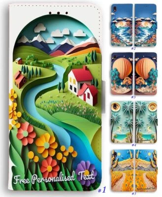 Funda de teléfono billetera de texto personalizada para Samsung S23 22+ Ultra FE 21 20 10 9 8 7 Foto 1 de 4