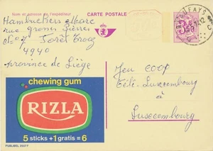BELGIUM BEAUFAYS C (now Chaudfontaine) SC with dots 1974 (Postal Stationery 3,50 - Bild 1 von 2