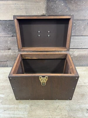 Vintage Holz Schmuckkästchen Truhe Zigarren Humidor  - Bild 1 von 4