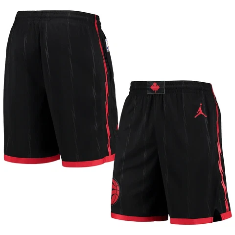 Men's Toronto Raptors Jordan Swingman Statement Edition Bred Shorts Large NEW Cover
