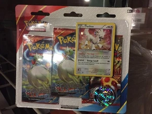Pokémon Primal Clash 3-pack Blister Set With FurFrou Very Rare Nice condition - Picture 1 of 1