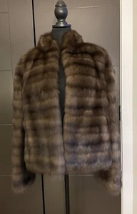 New w Tags 55,000$ VERA WANG RUSSIAN SABLE FUR Jacket Coat Size L XL 2XL 8-14 US - Picture 1 of 24