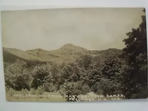 RPPC CHOCORUA MOUNTAINS FM MARY GRIFFEN CAMPAMENTOS PEQUAKET, N.H. FOTO POSTAL REAL - Imagen 1 de 4
