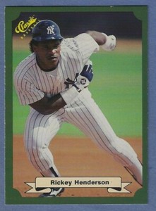 1987 Classic Green #12 Rickey Henderson - Yankees