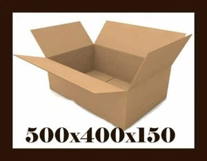 25 x Versandkarton 500x400x150 mm 1.30 B Karton Umzug Verpackung Faltkartons - Bild 1 von 1