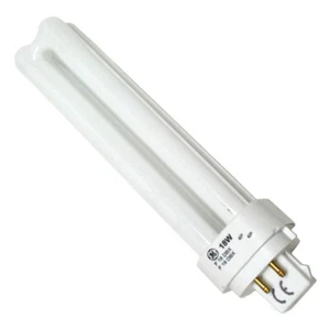 GE 97580 F18DBXT4/841/ECO CFL 18W T4 Triple Tube 2-Pin G24d-2 4100k Cool White - Picture 1 of 3