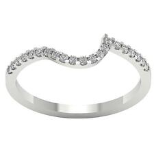 Anniversary Wedding Ring I1 G 0.25 Ct Round Cut Diamond Prong Set 14K White Gold