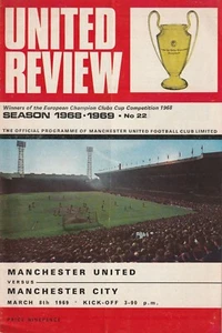 MANCHESTER UNITED v MANCHESTER CITY 1968/69 DIVISION 1 - Picture 1 of 1