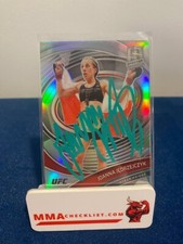 JOANNA JEDRZEJCZYK 2021 UFC Panini Chronicles Silver Prizm Spectra ON CARD AUTO