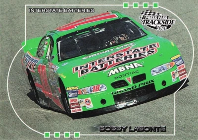 2001 Press Pass NASCAR Racing Trackside #46 Bobby Labonte Interstate Batteries - Image 1 of 3