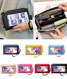 Touch Screen Phone Bag Small Crossbody Bag Shoulder Handbag RFID Blocking Wallet - Picture 1 of 36