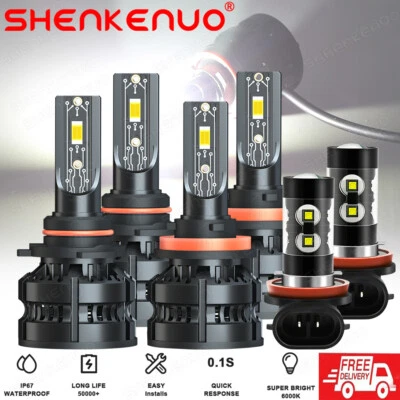 Kit de faros antiniebla LED de haz alto/bajo para Lincoln MKX 2007 2008 2009 2010 Foto 1 de 4