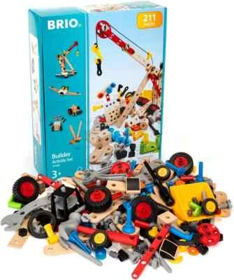 Brio 34588 Builder Activity Set 211 pieces STEM toy and wood & plastic for kids - Image 1 of 4