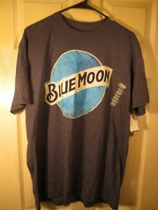 New Blue Moon Classic Logo Men's Beer Brewing T-Shirt Size XL - Picture 1 of 4