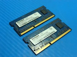 iMac A1311 Elpida 4GB 2x2GB PC3-10600S SO-DIMM RAM Memory EBJ20UF8BCS0-DJ-F - Picture 1 of 3
