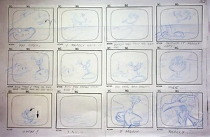 Disney 101 Dálmatas La Serie 1997 Dibujado a Mano Animación Producción Storyboard - Imagen 1 de 2