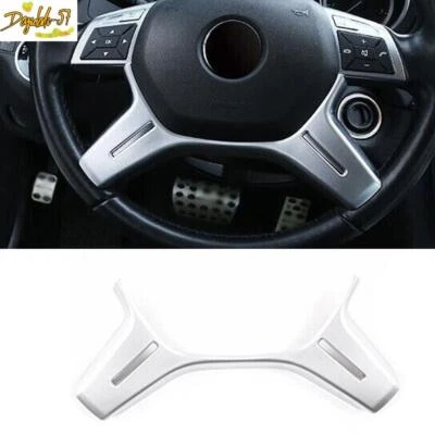 Cubierta moldeadora volante coche plata mate para Mercedes Benz ML GL 2012-2016 Foto 1 de 4