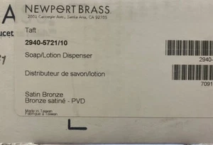 Newport Brass 2940-5721/10 Taft Soap and Lotion Dispenser*NEW* - Picture 1 of 2