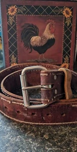 Occidental Leather Co. Breiter Unisex Gürtel Grunge Distressed guter Zustand  - Bild 1 von 11