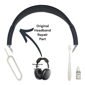 Apple AirPod Max Headband Arch Replacement Fabric (Black) Repair Kit Part - Picture 1 of 4
