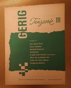 Gerig Tanzserie Heft 111 * Notenheft für Klavier + Akk + überlegte Gesangstimme - Bild 1 von 2