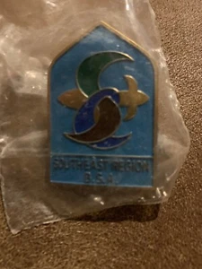1970'S  NECKERCHIEF SLIDE   BOY SCOUTS BSA  SOUTHEAST REGION Sealed New - Picture 1 of 3