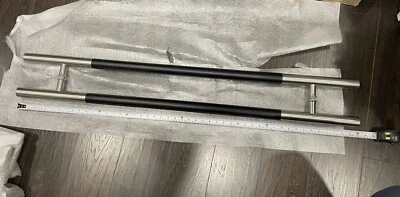 48" Entry Door Pull Hand Ladder Handle with Black Wood Insert  glass/wood door  - Image 1 of 4