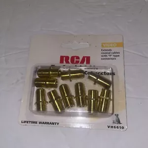 RCA Ten Coaxial Cable Feed Thru/In Line Connectors VH6610 Video - Picture 1 of 4