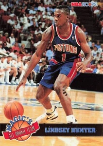 Lindsey Hunter All-Rookie Team NBA Hoops Basketball Card 1994 #9 - Picture 1 of 2
