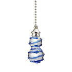 2 Pcs Glass Pull Chains Bathroom Pull Chain Cord Ceiling Pendant Crystal