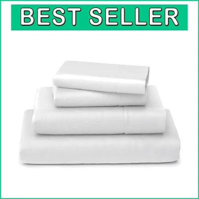 4-Piece Queen Bedding Set - Soft Bamboo Sheets with Deep Pockets & Easy Care - Image 1 of 4