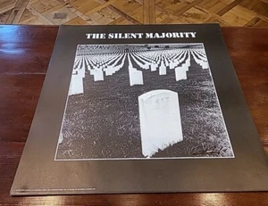 THE SILENT MAJORITY 1969 Anti War Poster Wespac SIGNED BY DESIGNER Primo Angeli - Picture 1 of 2